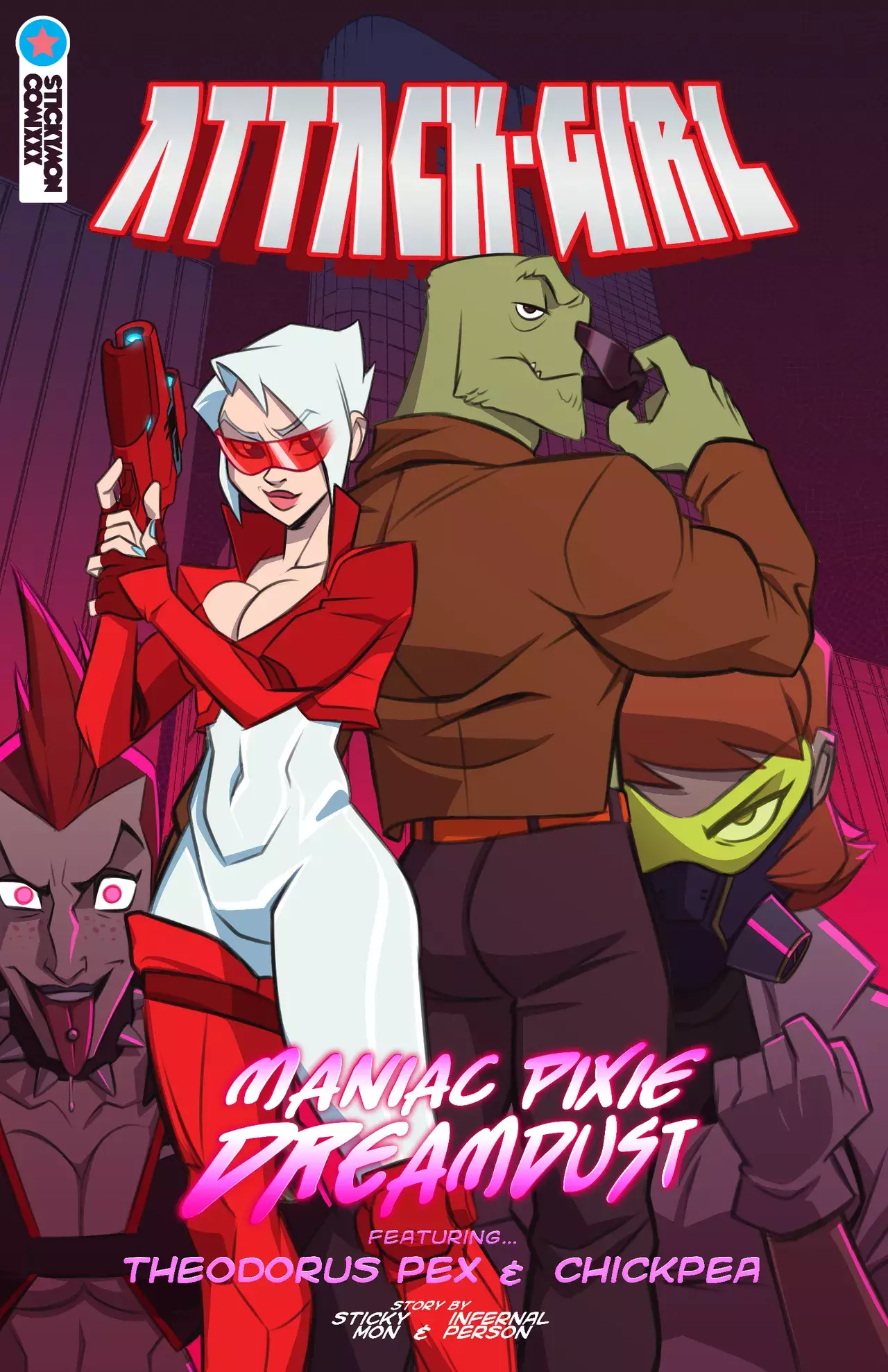 Attack-Girl: Maniac Pixie Dreamdust - stickymon