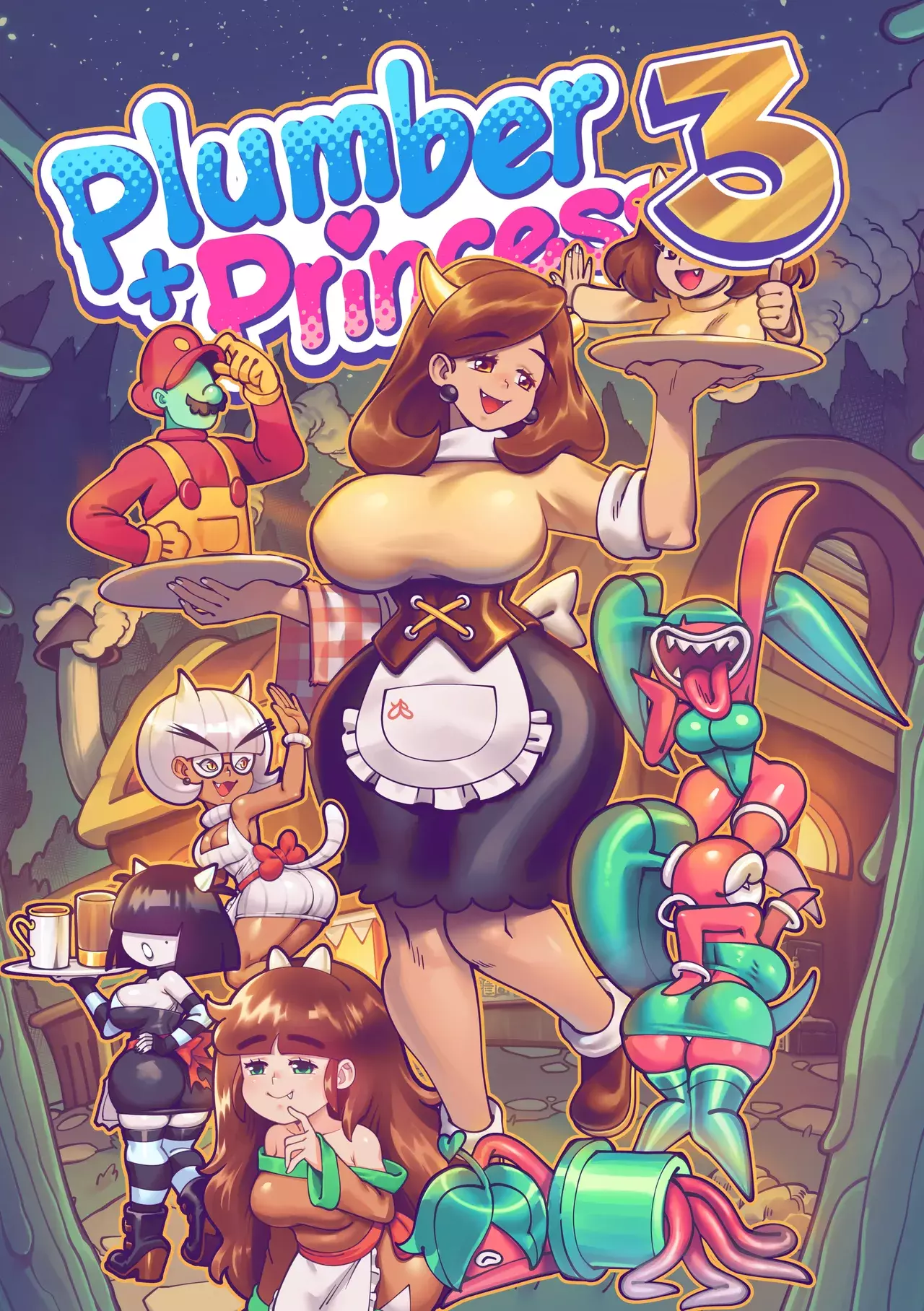 Plumber + Princess 3 (Super Mario Bros.) [+extras] [Supersatanson]