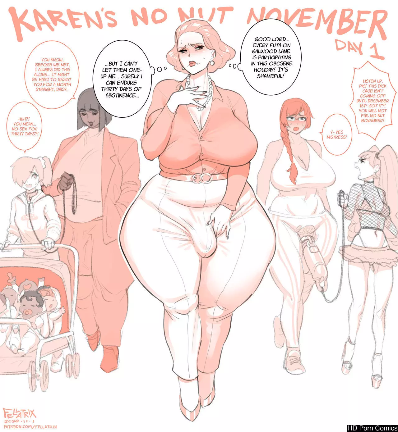 Karen’s No Nut November comic porn
