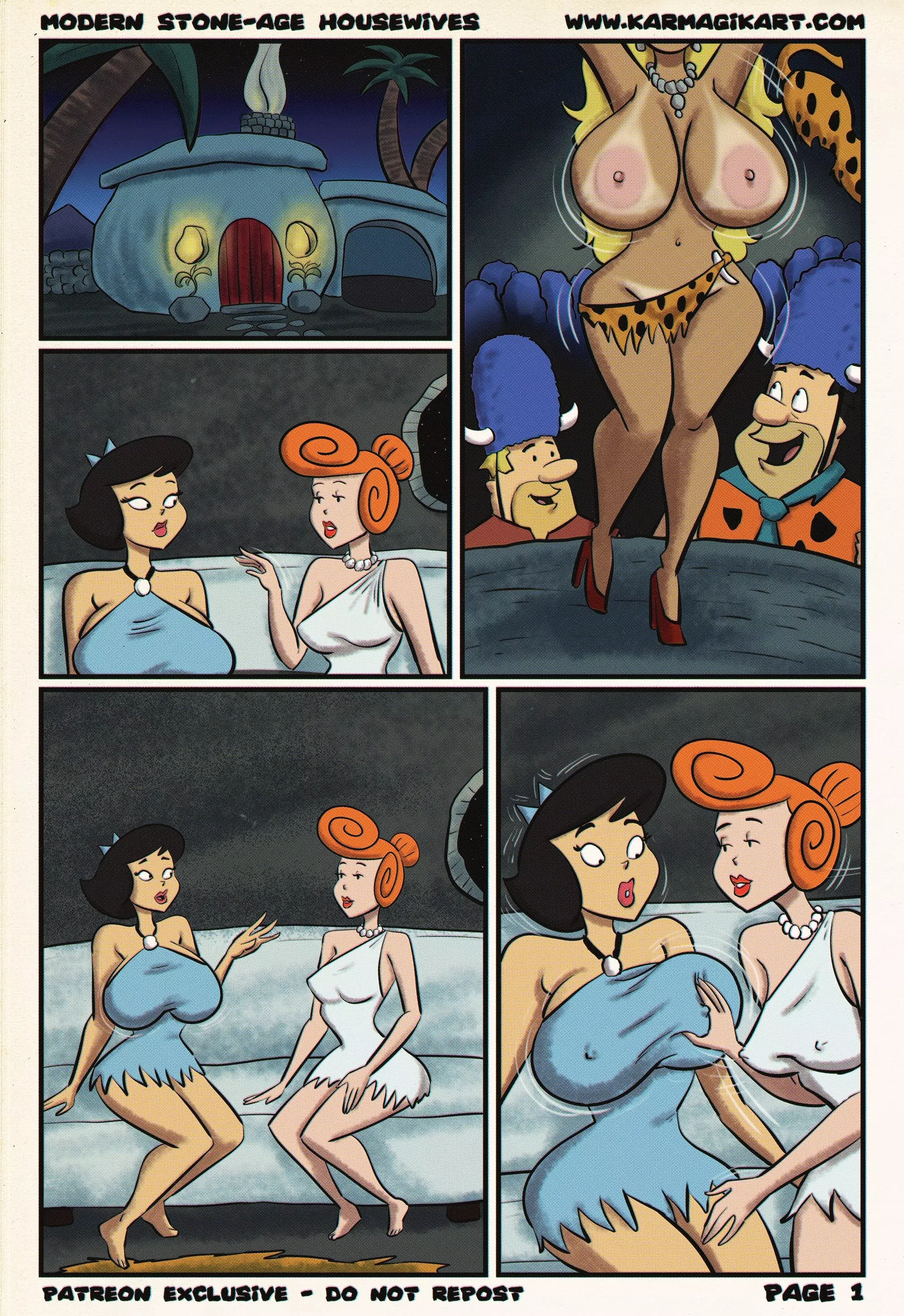 Modern Stone-Age Housewives (The Flintstones) [Karmagik] - Textless - Chapter 1