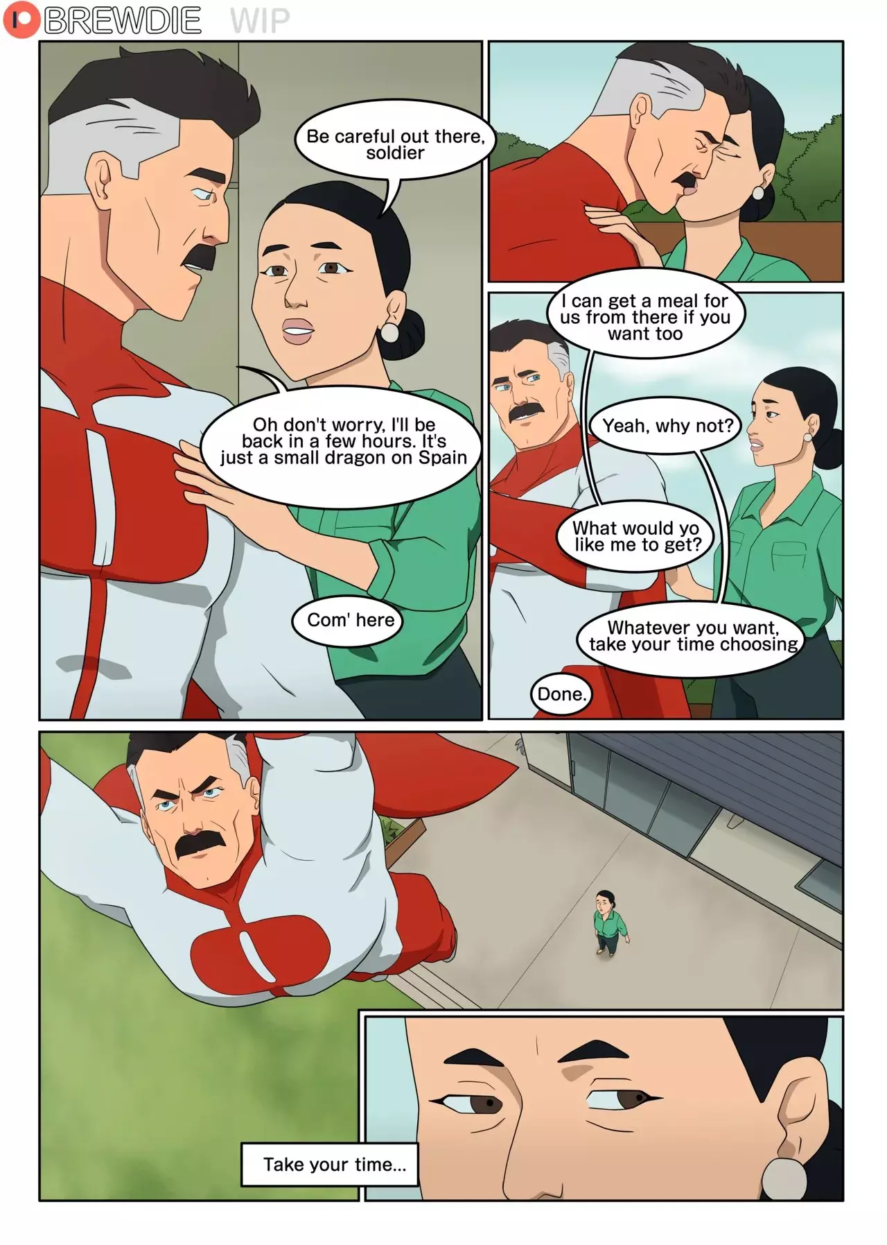 Mark x Debbie comic porn