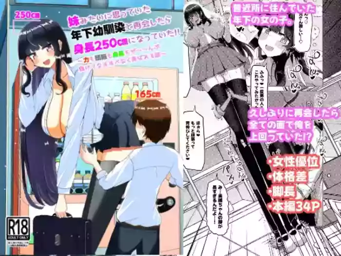 [Potala (Potter.L)]Imōto mitai ni omotte ita toshishita osananajimi to saikai shitara shinchō 250 cm ni natte ita!!~-Ryoku mo zunō mo shinchō mo ze ~~ n bu makete nasu sube naku moteasoba reru hanashi ~ cover