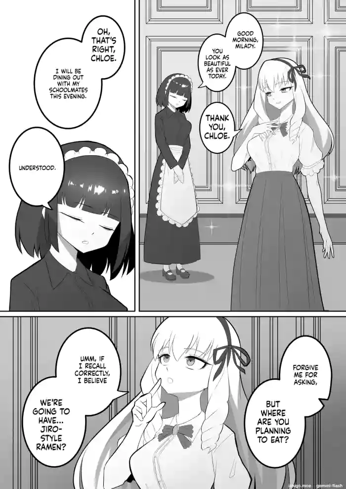 [kaiga1123] A young lady who gets really fat and her maid who goes crazy cover