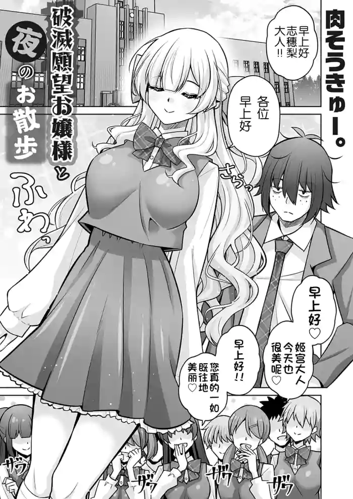 [Nikusoukyuu.] Hametsu Ganbou Ojousama to Yoru no Osanpo [Chinese] [5DK个人汉化] cover