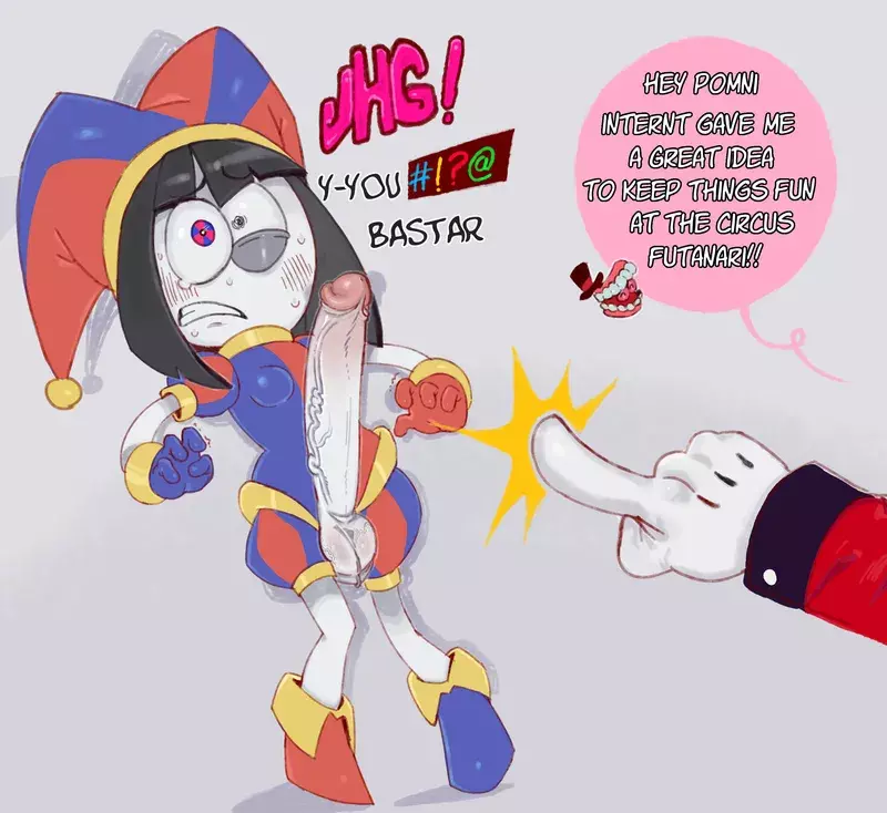 Futa Pomni porn comic cover