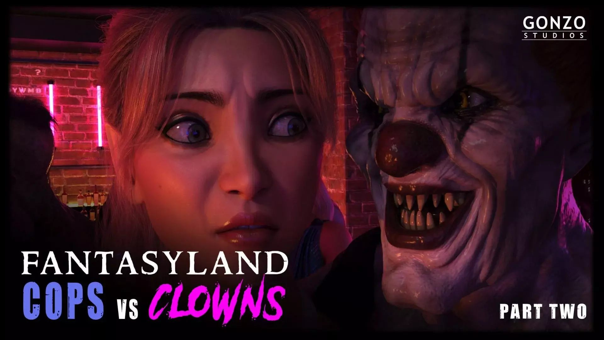Cops VS Clowns [Sexy3DComics | Gonzo] - Chapter 2 cover