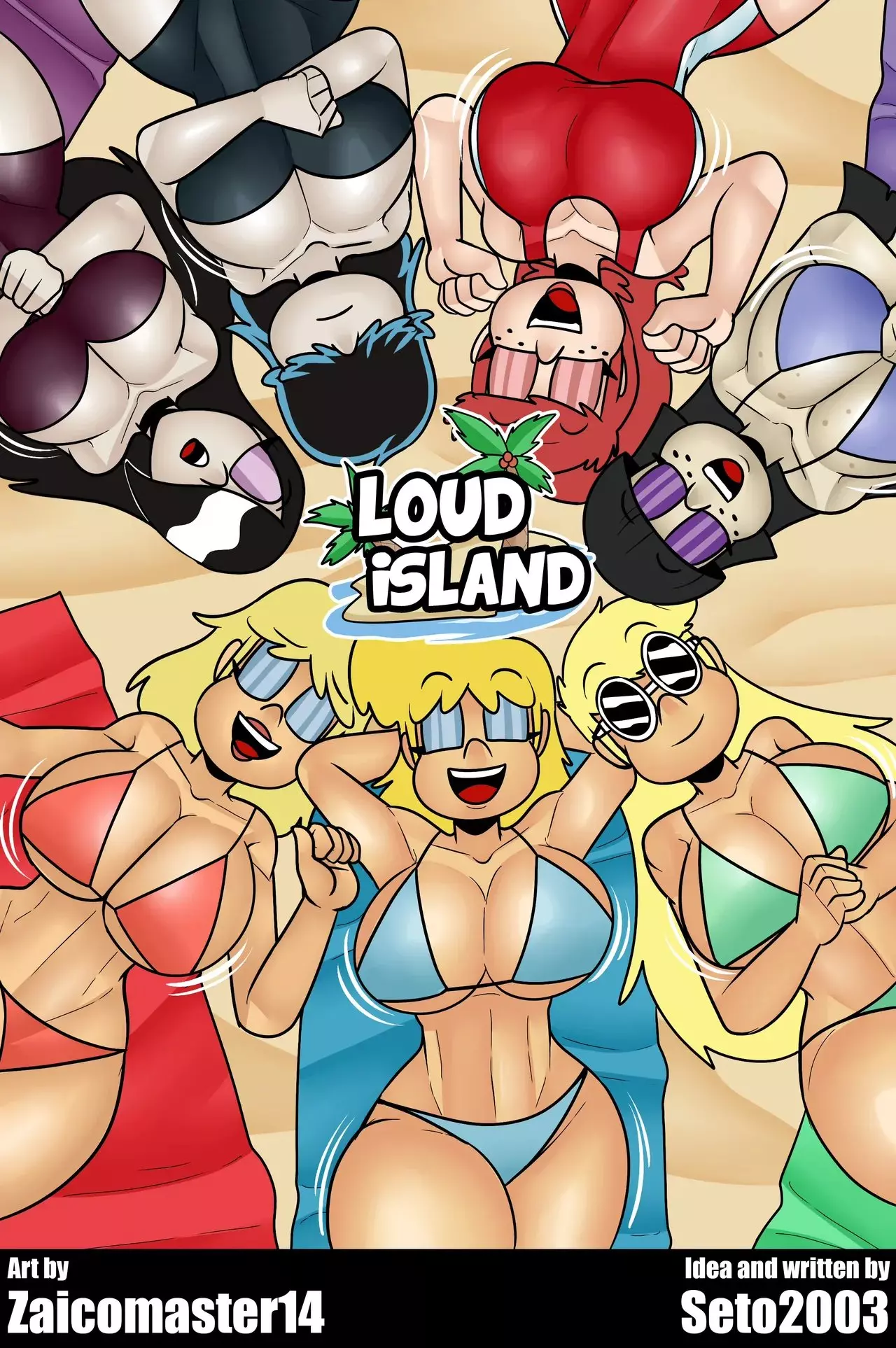Loud Island ongoing porn comic cover