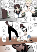 [Terasu MC] 4P Manga Kokujin no Tenkousei ni Osananajimi o NTR ru [English] [Colorized]