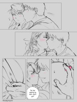 [stupidgummyworm] Kitchen (fullmetal alchemist: riza hawkeye + roy mustang)[english]