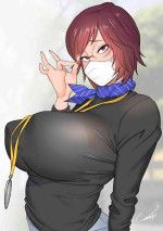 [琴義ワイアード (琴義弓介)] 経理の三白眼巨乳黒須さんの素顔は誰も知らない（Chinese）