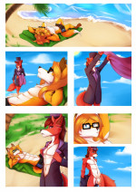 A Foxy Day at the Beach (RyderRiro)