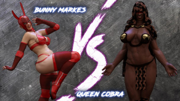 Bunny Markes Vs Queen Cobra- Squarepeg3D