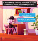 Transformation comics – Mirai’s Exam Preparation