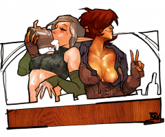 Elven Lesbians – Maeryll and Cinder