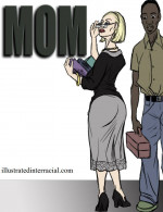 Mom- illustrated interracial
