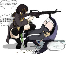 [HUQU] HK416 x M16 (Girls Frontline) [Chinese] [ Decensored] [AKwoL烤肉组]