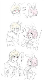 [mo]Halloween Usaemu difference + Tsukasaemu scribble