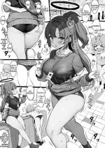 [Fuzume] Taisoufuku Yuuka ga Shota Sensei ni Futomomo Koki toka Shirikoki toka o Segamareru Manga (Blue Archive) (English)