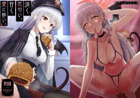 [Gaikotsu no Spare Rib (Kurohagane)] Awaku Koi Nioi, Amaku Ai ni Yoi. | 淡薄只闻恋香、甜腻沉醉爱乡。 (Blue Archive) [Digital] [Chinese