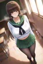 (人妻系列) Shiho Nishizumi /西住志穗 (Girls und Panzer) (83p) / miyabi ai generated