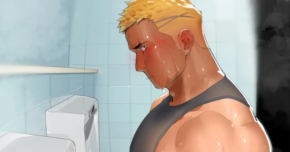 [宏き(Hiroki)] 金髪ライン入り男子君と真夜中トイレハッテン[廉价汉化组]