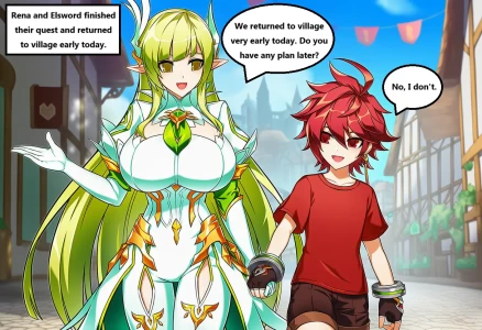 [Pixiv] Q DaB & Elsword [AI generated}