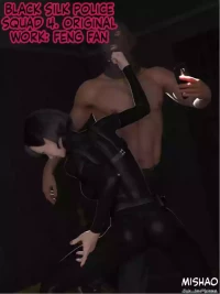 Black Stocking Female Police Team