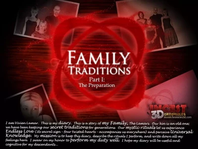Family Traditions [IncestChronicles3D] - The Preparation - Chapter 1