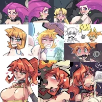 Artworks [Gerph] - Jessie And Misty Sketch Pack