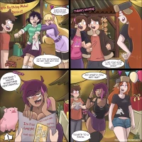 Dipper gets a slice of goth cake (Gravity Falls) [Hermit Moth]