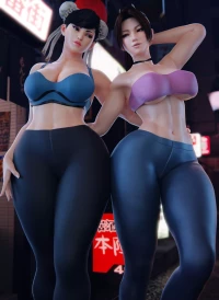 Chun Li & Mai Shiranui (Street Fighter, King of Fighters) [PervertMuffinMajima]