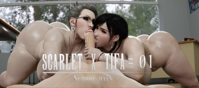 Scarlet X Tifa (Final Fantasy VII) [PervertMuffinMajima]