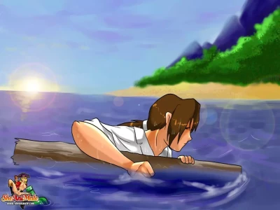 Anime Style Comics 1 [SheAniMale] - Shipwrecked Passenger Lucks Out