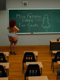 Artworks, Pinups, Other Stuff [The FOXXX] - Azalea Fatassi In Classroom
