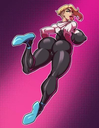 Spider Gwen across the Shaggingverse (Spider-Man) [Fontez]