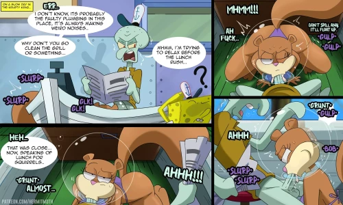 Three Sandy Cheeks Oneshots (SpongeBob SquarePants) [Hermit Moth]