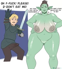 Jopuari Archive - Incest Porn Comic Collection - [Jopuari] Orc-MILF vs Puny Knight