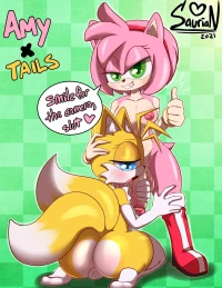 Amy x Tails comic porn