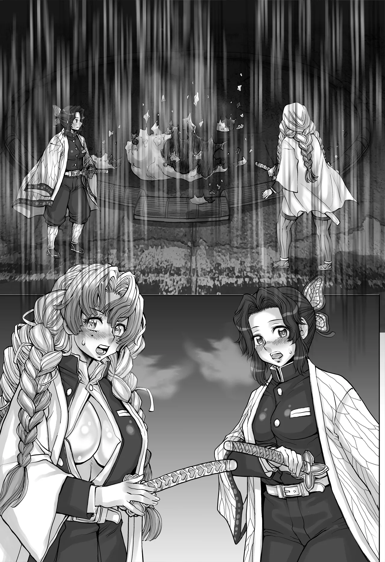 [すたじお☆たぱたぱ (戦国くん)] 全裸にまわしですもうをとらないとでられない部屋 ～鬼ヲ継グ桃～ – पृष्ठ 47