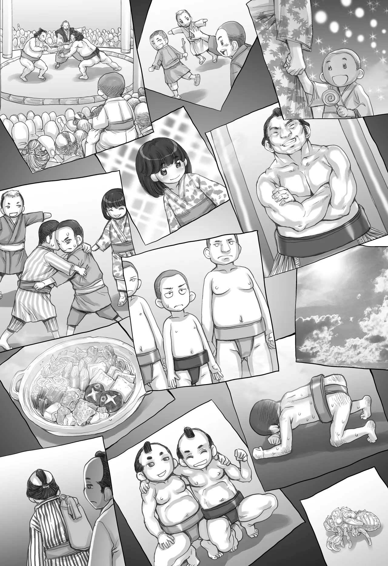 [すたじお☆たぱたぱ (戦国くん)] 全裸にまわしですもうをとらないとでられない部屋 ～鬼ヲ継グ桃～ – पृष्ठ 75