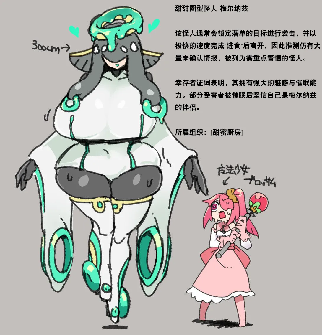 (skeb)甜甜圈型怪人梅尔纳兹 vs 魔法少女布鲁莎姆 – Página 3