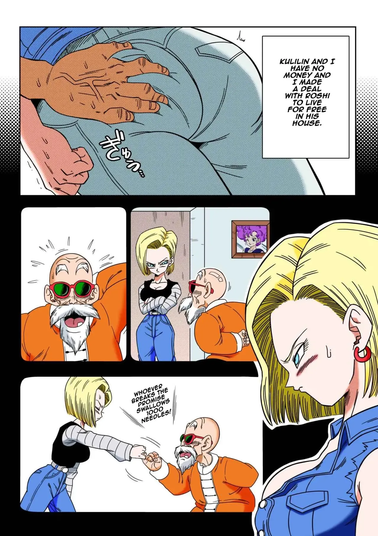 [Yamamoto] Android 18 vs. Master Roshi [Colored] – 3