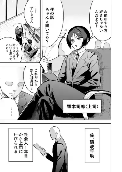 [酒ノ肴竿門( 酒ノ肴竿門)] パワハラ美人上司♂が俺の席でアナルオナニーしていたので、その弱みに付け込んでエッチなこと – 3